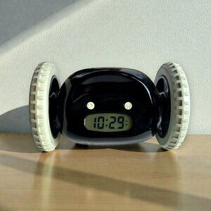 CLOCKY Alarm Clock for Heavy Sleepers on Wheels, Run Away Blue Tested & Working